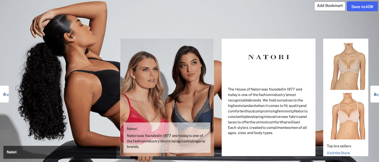 Brand Story for Natori Women's Pure Luxe Custom Coverage Contour