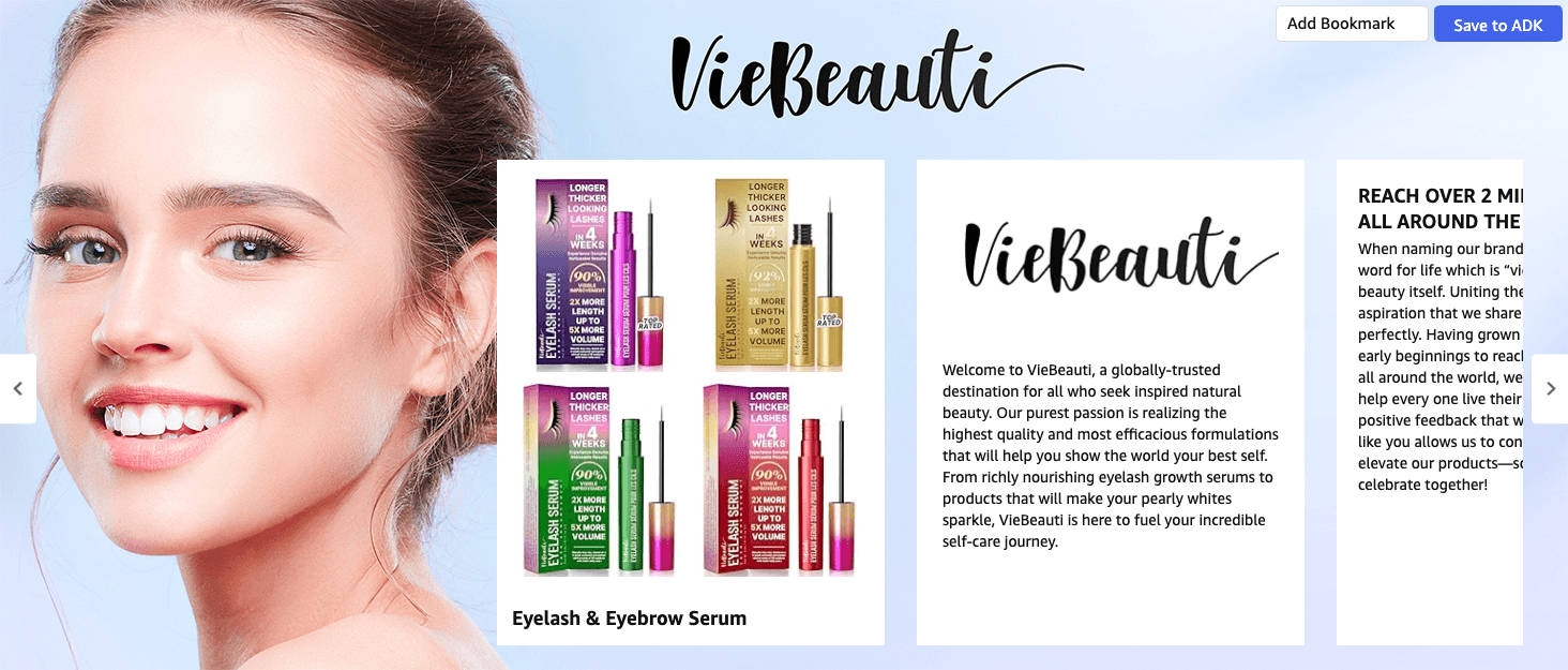 Brand Story for Amazon.com: VieBeauti Eyebrow Growth Serum: Eyebrow Serum to Grow Brows with Advanced…
