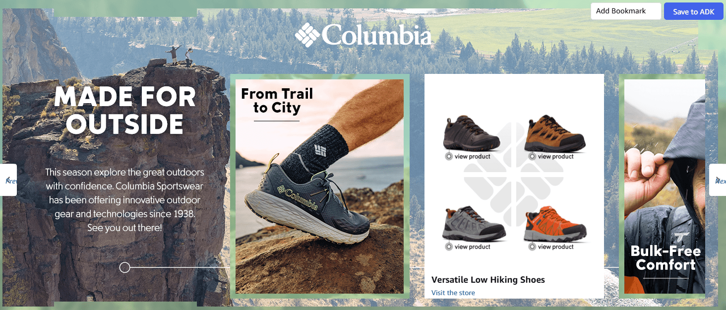 Brand Story for Columbia Men's Hiking Shoes