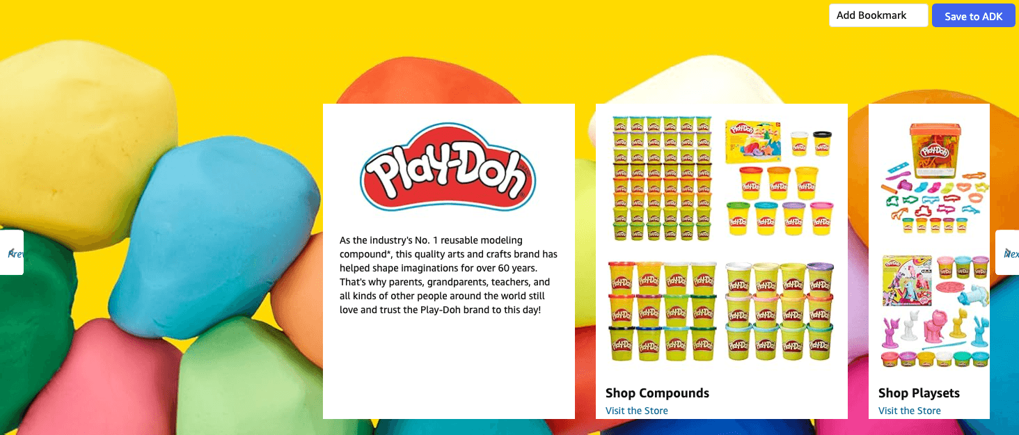 Brand Story for Amazon.com: Play Doh Bulk Handout 42-Pack of 1-Ounce Modeling Compound Cans