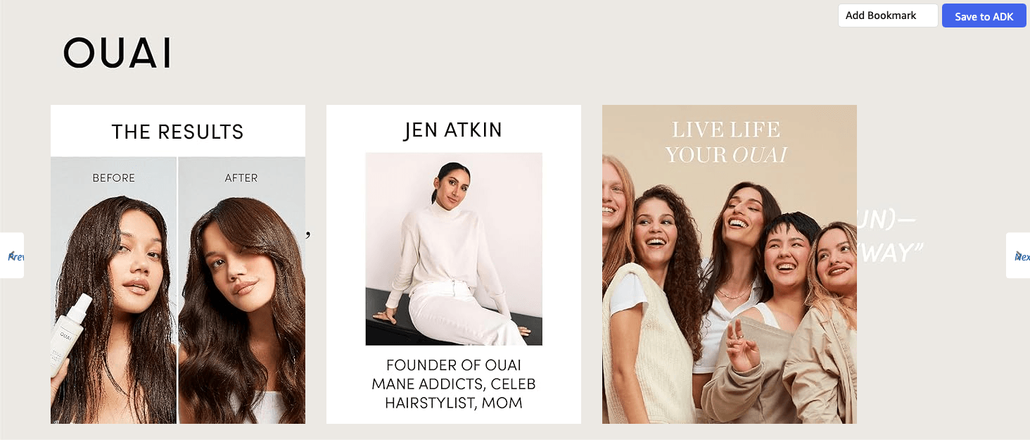 Brand Story for Amazon.com: OUAI Curl Cream