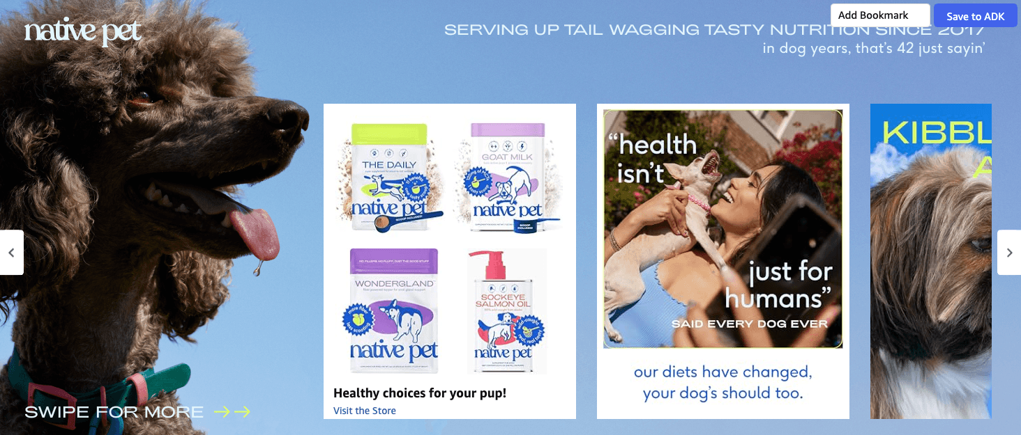 Brand Story for Amazon.com : Native Pet Omega 3 Fish Oil for Dogs with EPA DHA