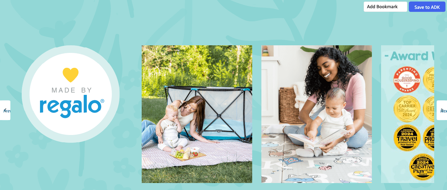 Brand Story for Amazon.com: Regalo Easy Step 38.5-Inch Wide Walk Thru Baby Gate