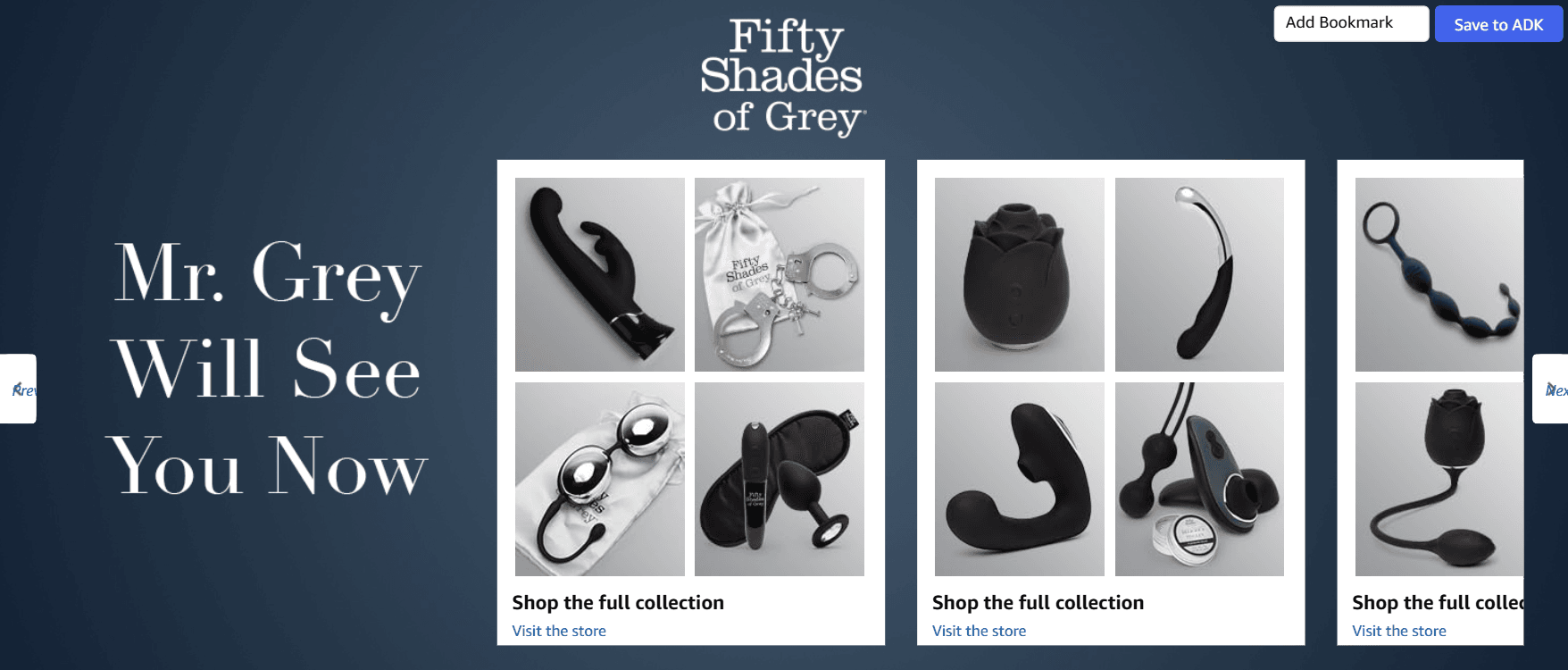 Brand Story for Fifty Shades of Grey at Ease Water Based Lube Gel