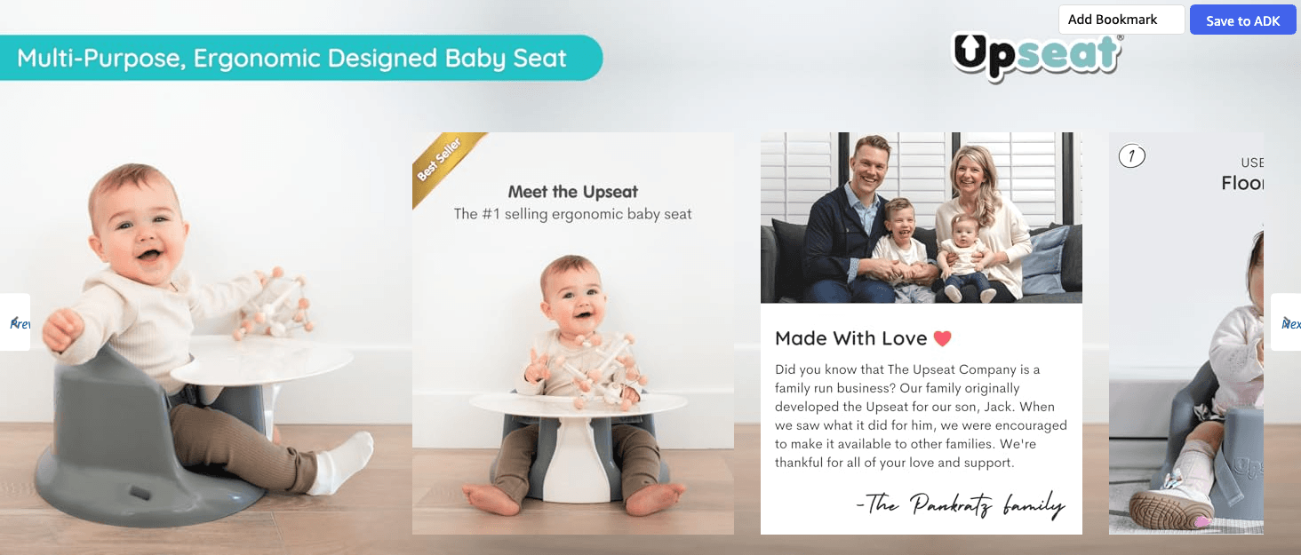 Brand Story for Amazon.com : Upseat Baby Floor Seat Booster Chair for Sitting Up with Removable Tray for…