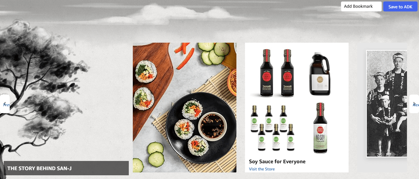 Brand Story for Amazon.com : San-J