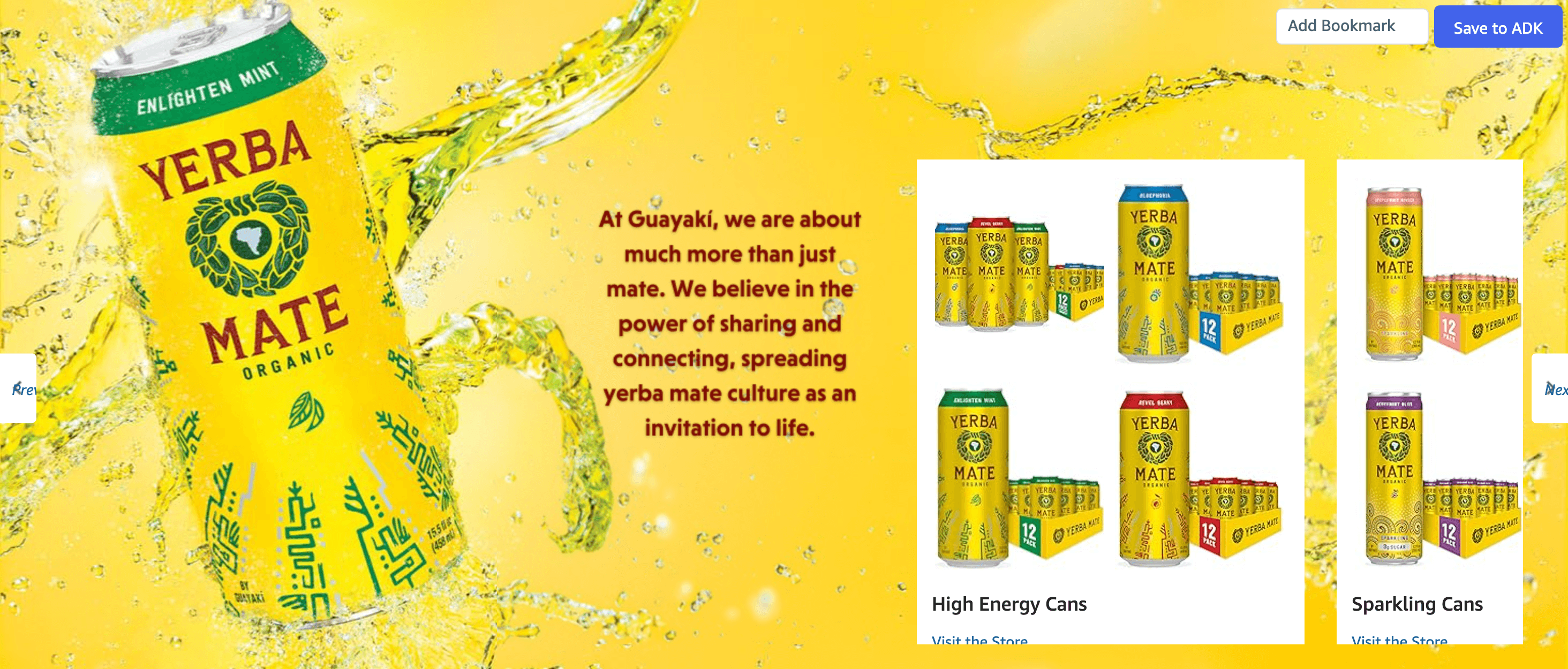 Brand Story for Amazon.com : Guayakí Yerba Mate