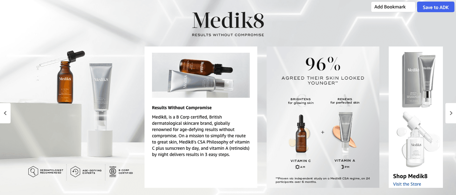 Brand Story for Amazon.com: Medik8 Crystal Retinal 3