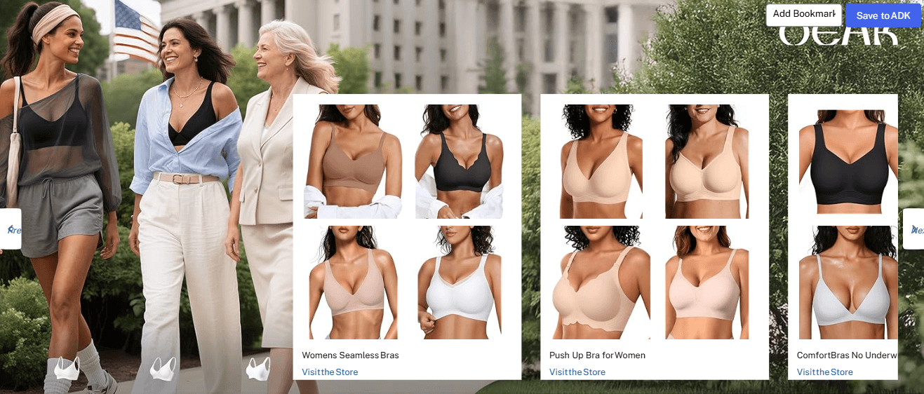 Brand Story for OEAK Womens Deep V Bras Wireless Comfortable Bra Supportive No Underwire Bras Tshirt…