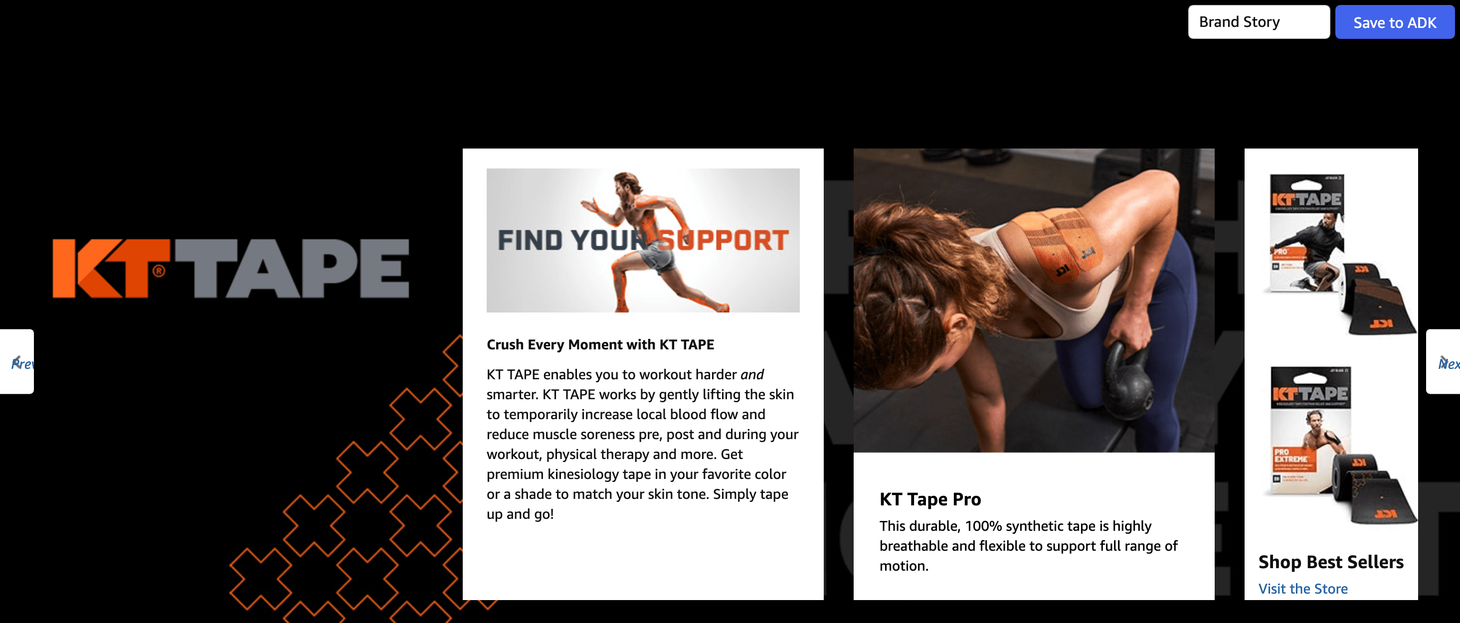 Brand Story for Amazon.com: KT Tape