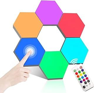 Shows the core product clearly with all hexagonal panels and the included remote control to help shoppers identify what they are purchasing. Displays all the components included in the purchase so…