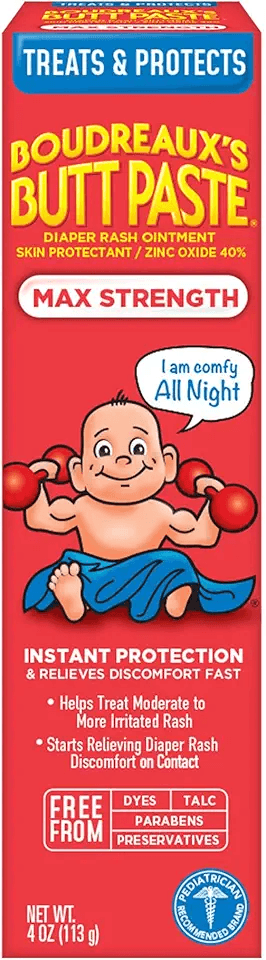 Main Images for Boudreaux's Butt Paste Maximum Strength Diaper Rash Cream