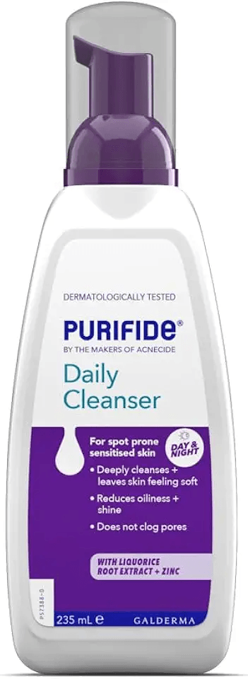 Main Images for Purifide by Acnecide Daily Cleanser Acne Face Wash for Spot Prone Skin & Blemish Control