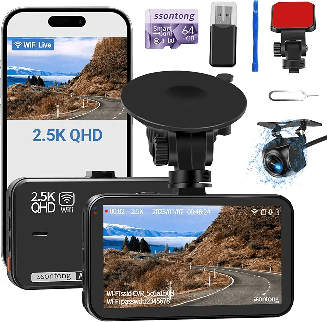 Main Images for Dash Cam Front and Rear