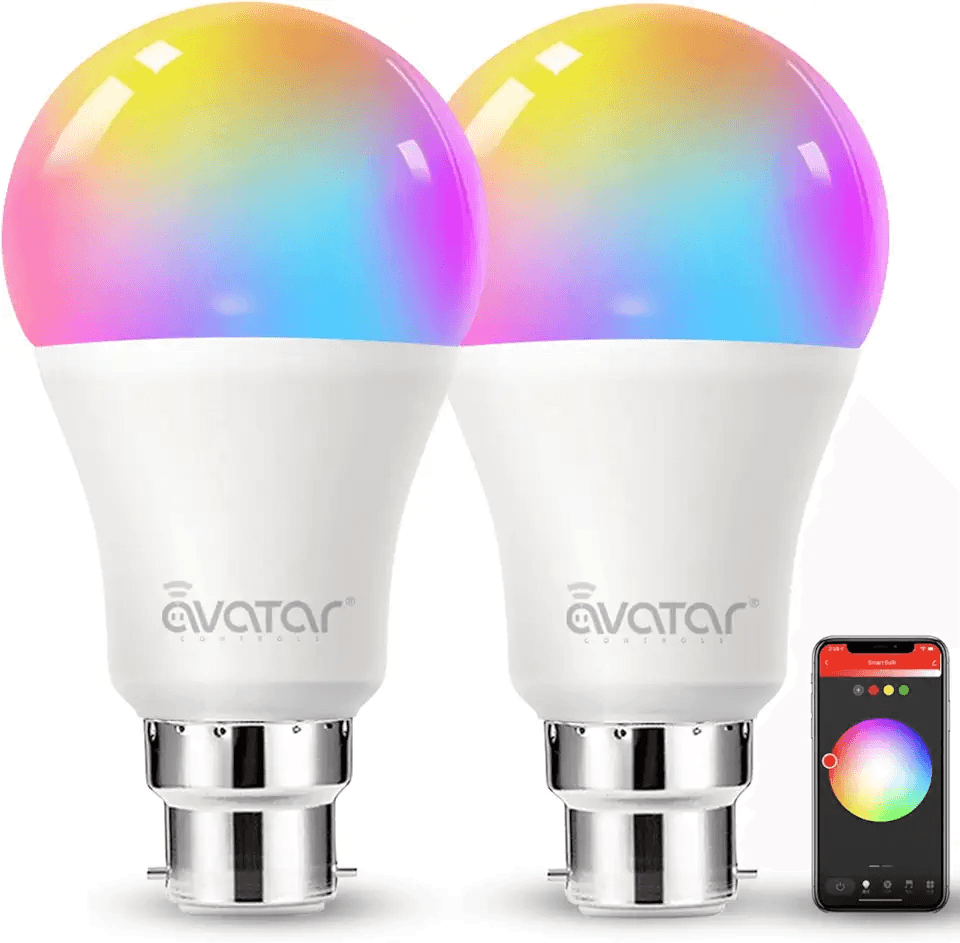 Main Images for Avatar Controls Smart Bulb Alexa Light Bulbs B22 Bayonet
