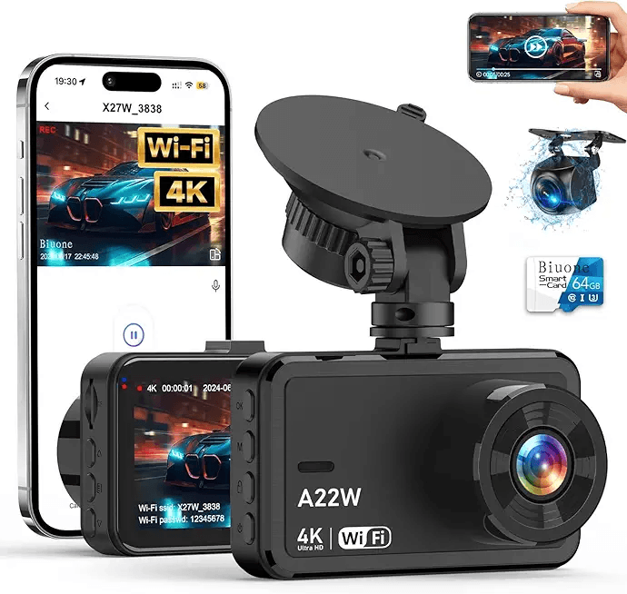 Main Images for Dash Cam Front and Rear