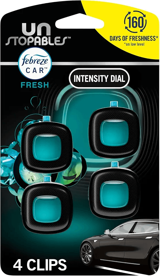 Main Images for Febreze Unstopables Car Odor-Fighting Car Freshener Vent Clip Fresh Scent