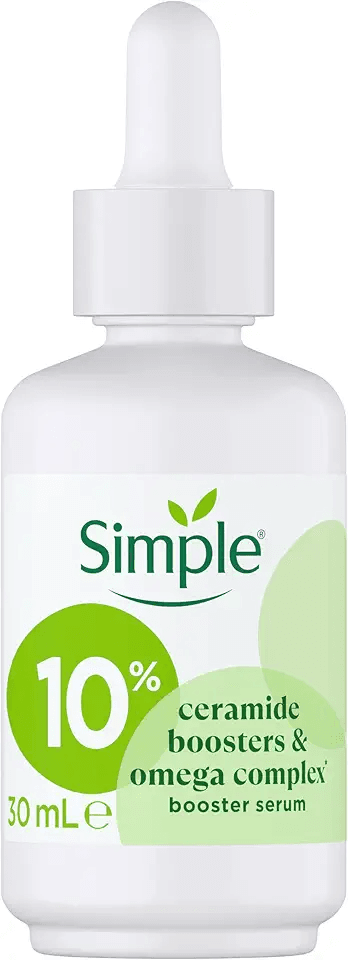 Main Images for Simple 10% Ceramide Boosters & Omega Complex* Facial Serum Skin Care Product Suitable…