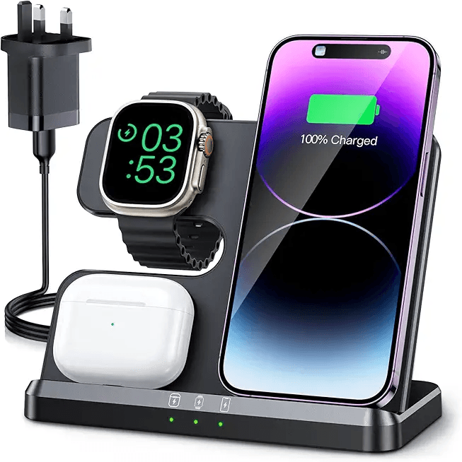 Main Images for JARGOU Wireless Charger for iPhone/Apple Watch/AirPods