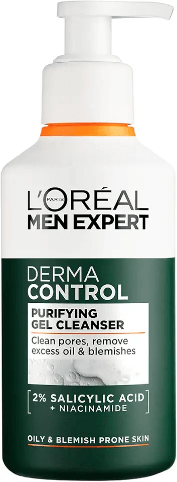 Main Images for L'Oréal Men Expert Derma Control Purifying Cleansing Gel for Oily & Blemish-Prone Skin
