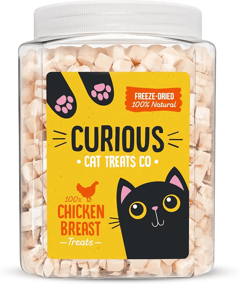 Main Images for 1 lb Freeze Dried Chicken Breast Cat Treats 100% Natural Chicken Nibbles Allergen-Free &…
