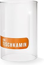 Showcases the transparent glass construction of the product, emphasizing its simplicity and functionality. Displays the product's branding through a visible orange label, helping with brand…