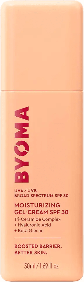 Main Images for BYOMA SPF 30 Gel Moisturiser (50ml) Lightweight Gel-Cream with UVA/UVB Protection