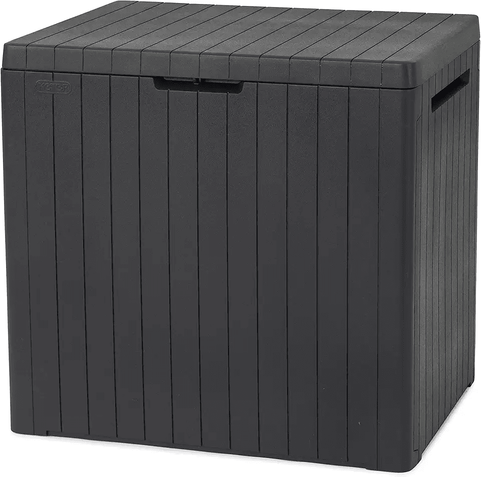 Main Images for Keter City 113L Outdoor 96% recycled Small Balcony Garden Furniture Storage Box Grey…