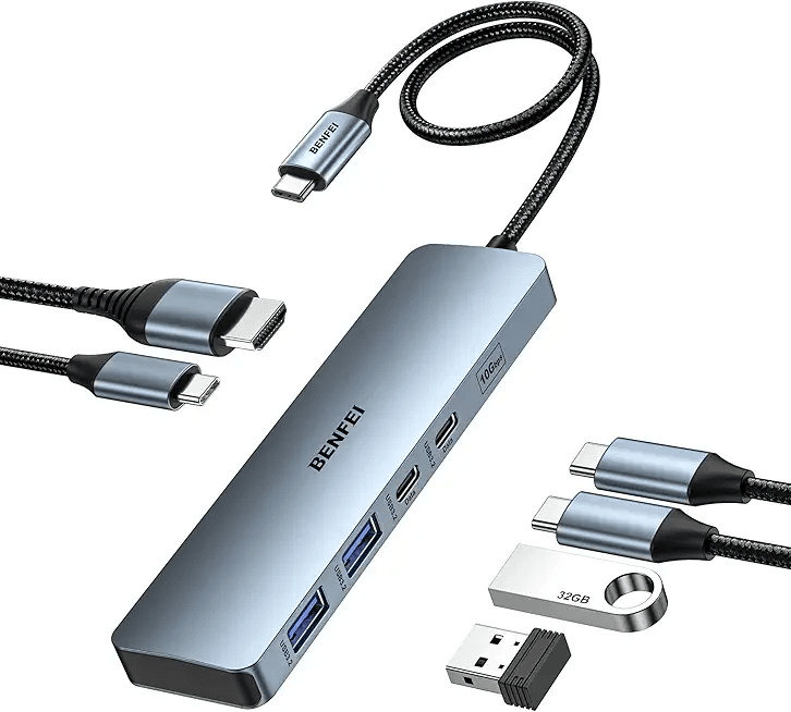 Main Images for BENFEI USB C HUB 6-in-1 with HDMI(4K@60Hz)