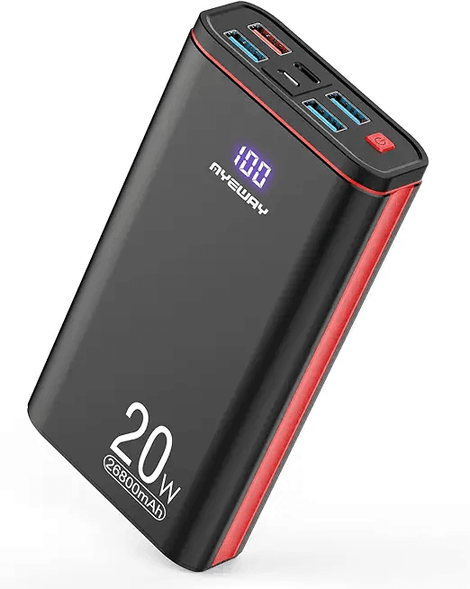 Main Images for AYEWAY Power Bank 26800mAh USB C Fast Charging Portable Charger PD 20W Battery pack with…