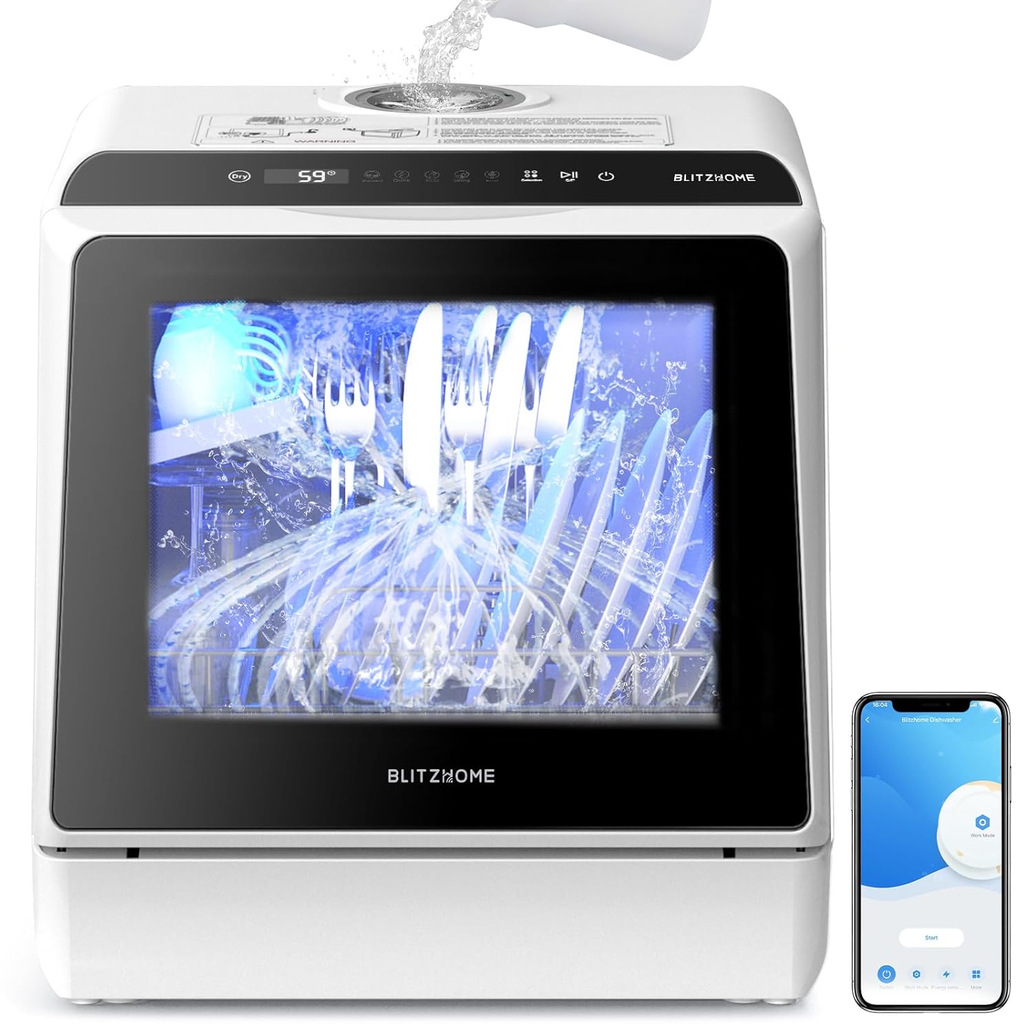 Main Images for BLITZHOME Portable Dishwasher Countertop