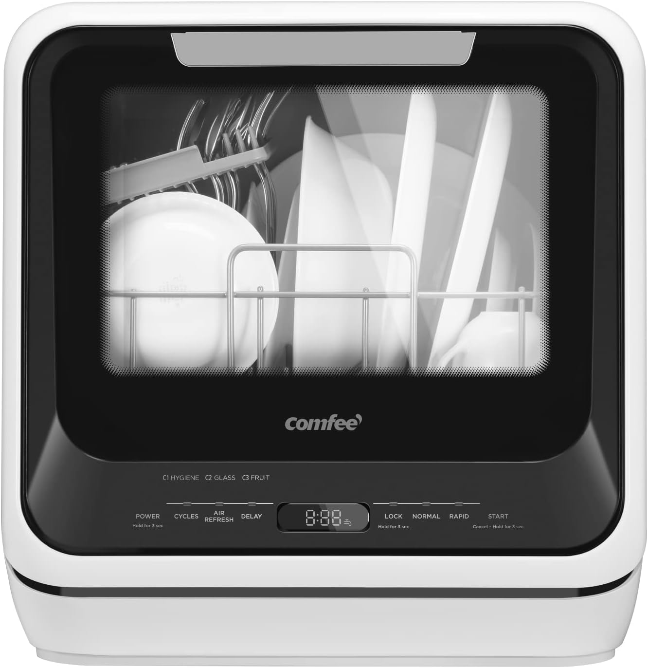 Main Images for COMFEE' Portable Mini Dishwasher Countertop with 5L Built-in Water Tank for Apartments&…