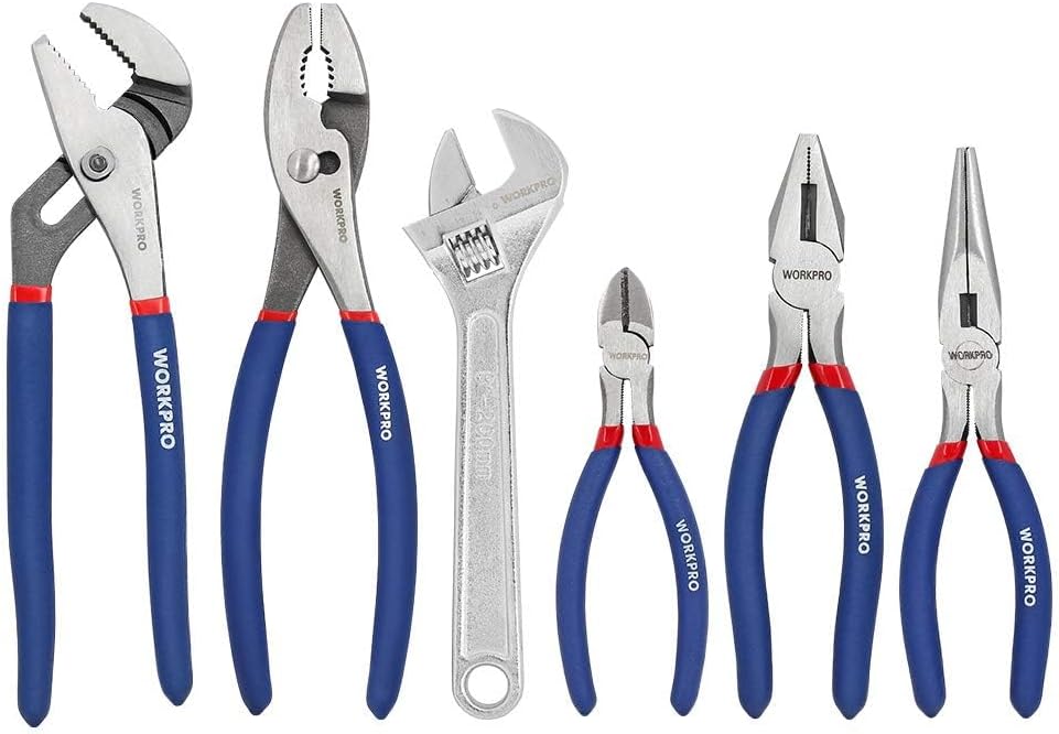Main Images for WORKPRO Large Pliers & Wrench Set 6-Piece (10" Water Pump