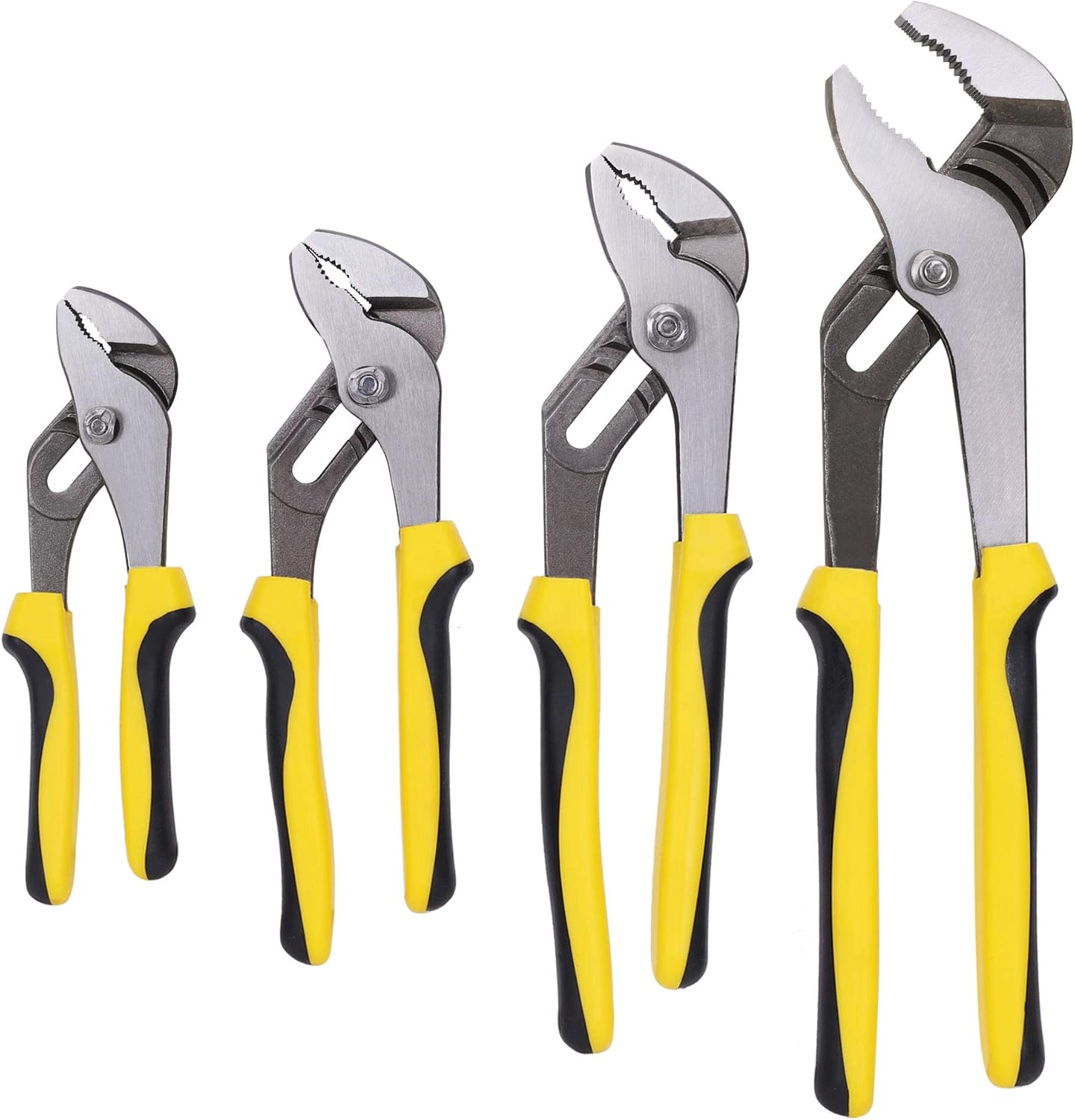 Main Images for TOPLINE 4-piece Groove Joint Pliers Set with Bi-Material Handles
