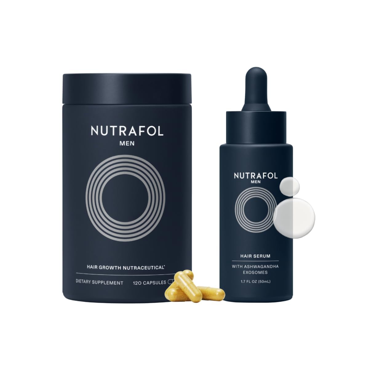 Nutrafol Men's Hair Growth Supplement and Hair Serum
