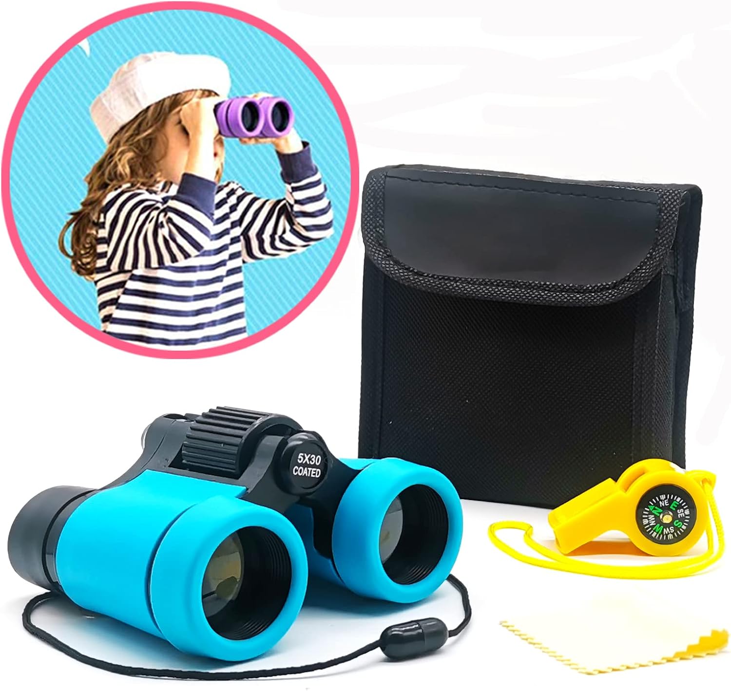 Kids Binoculars Best Gifts for 3-12 Years Boys Girls High-Resolution Optics…