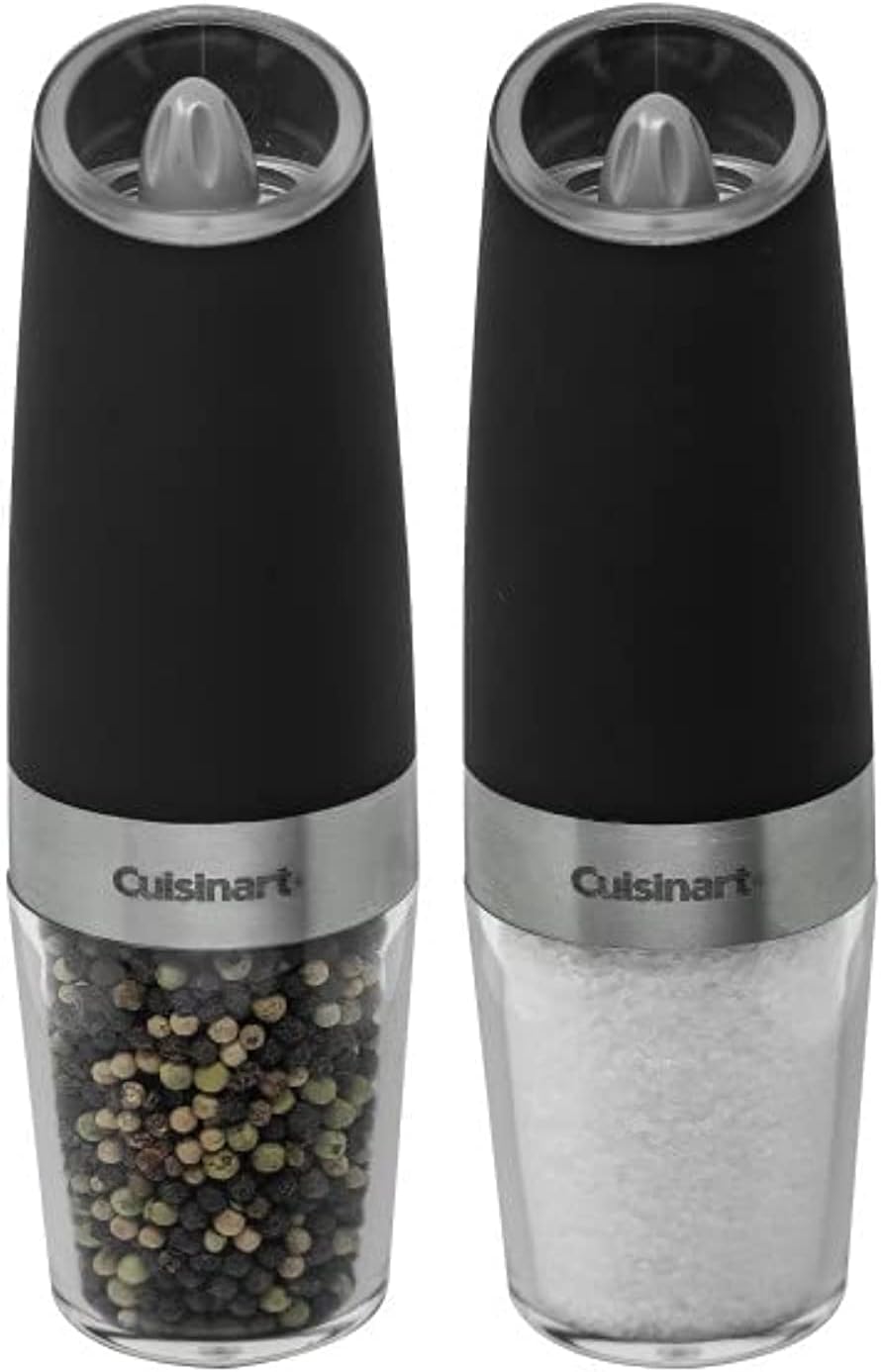 Cuisinart CSS-2424 Gravity Salt and Pepper Spice Mill with Blue LED Light
