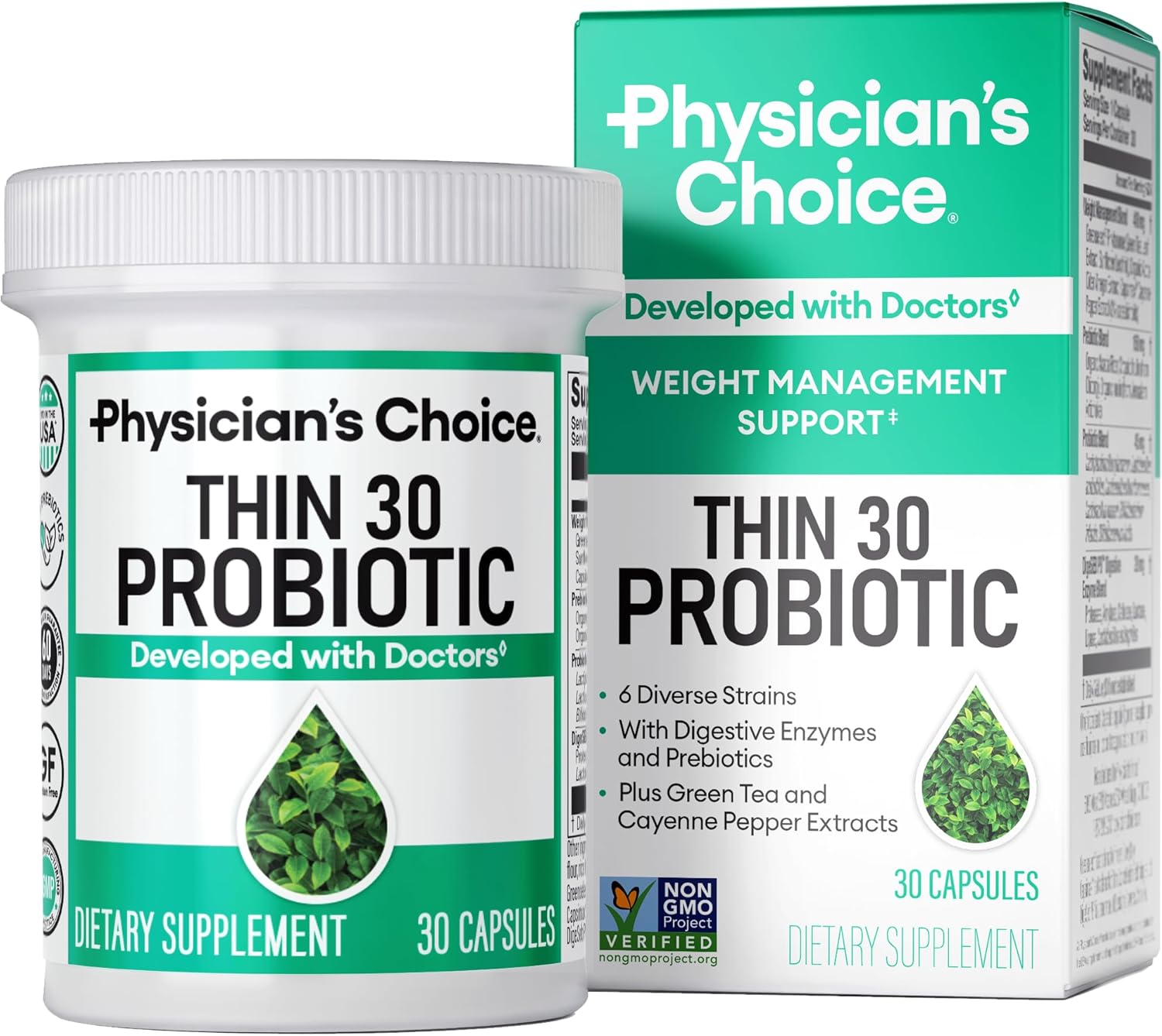 Physician's CHOICE Probiotics for Weight Management & Bloating
