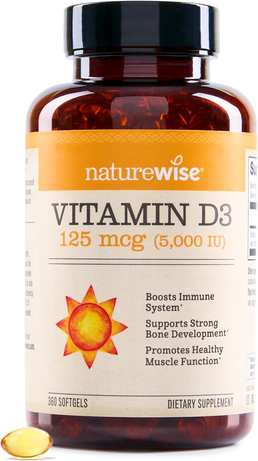 Clearly displays the product packaging to show the brand, type of supplement, and dosage information.
