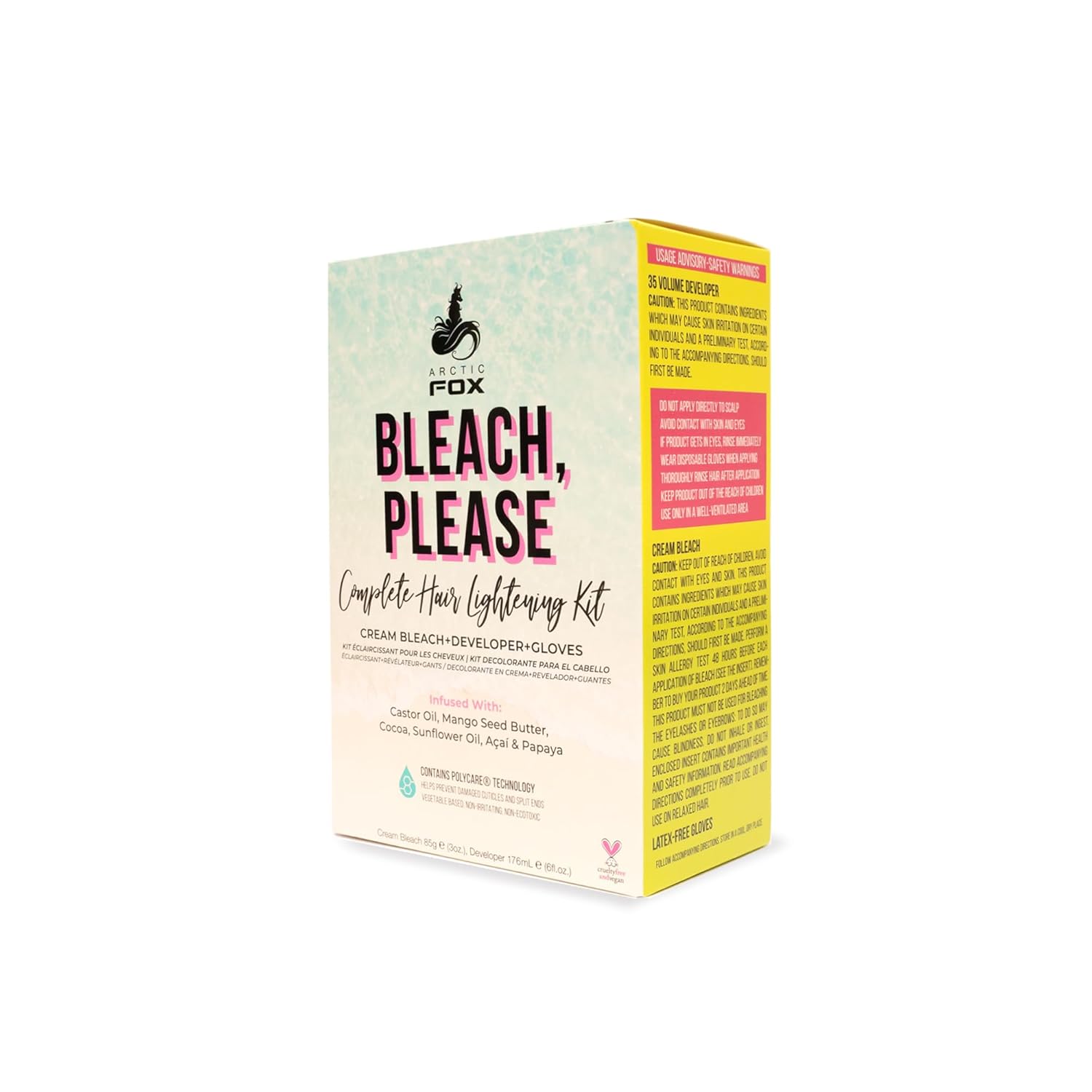 ARCTIC FOX Bleach Please Hair Lightening Kit Cream Bleach