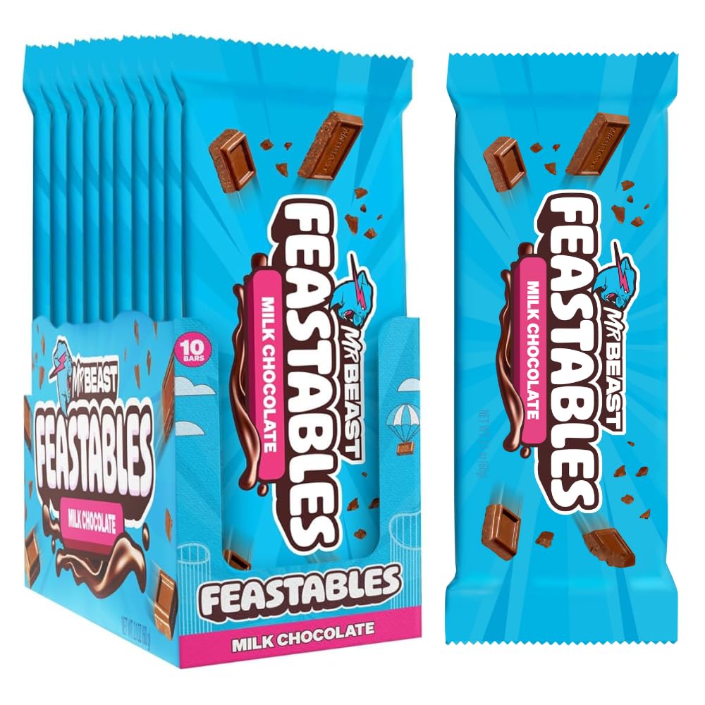 Shows the product packaging and individual bars to highlight the multipack offering and brand identity. Displays multiple chocolate bars to showcase the product variety available in the pack.