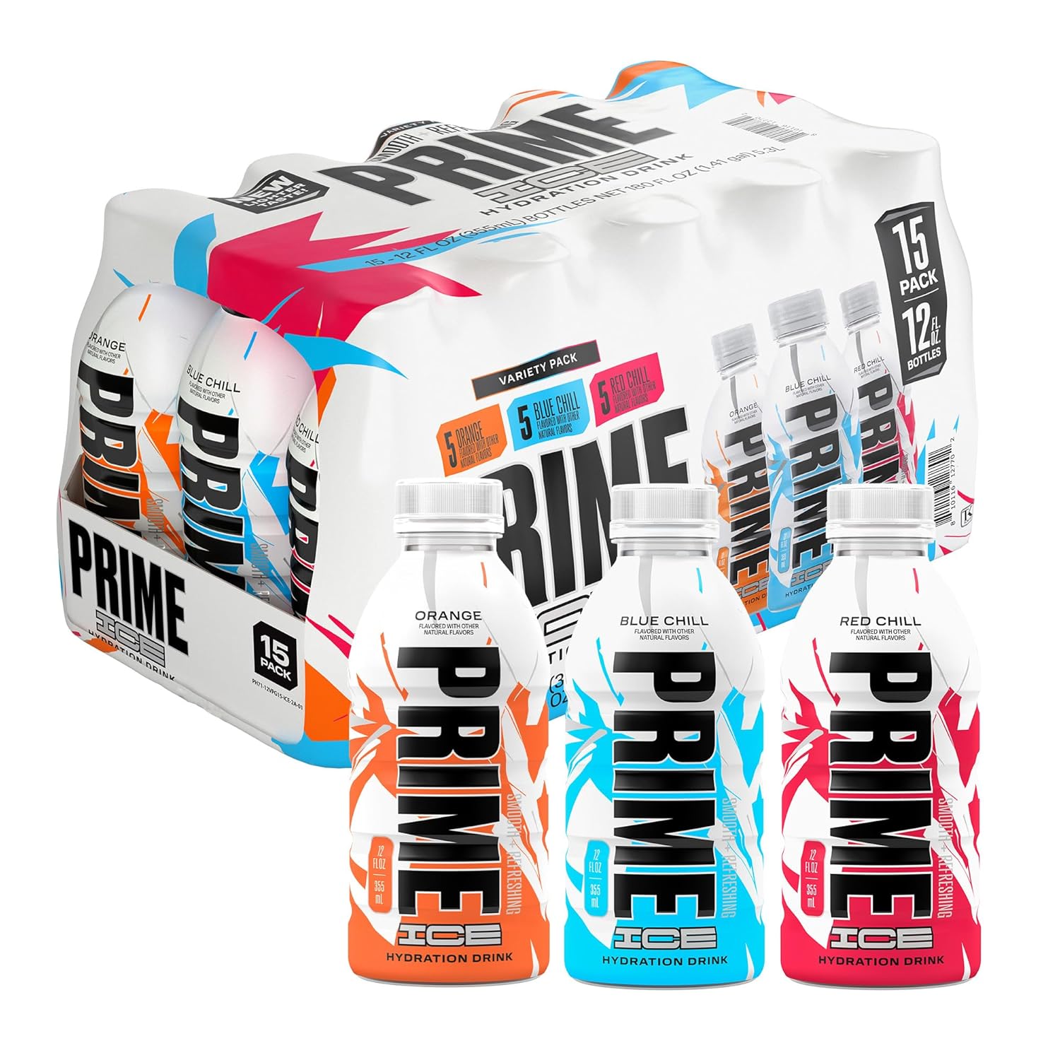 Prime ICE Hydration Variety Pack Smooth & Refreshing Low-Calorie Sports Drink…