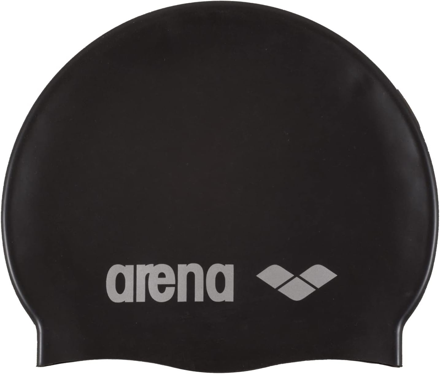 Showcases the product clearly against a white background, allowing shoppers to see the design and branding of the swimming cap.