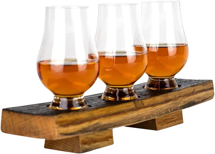 Main Images for Whiskey Flight Board with Tasting Glasses