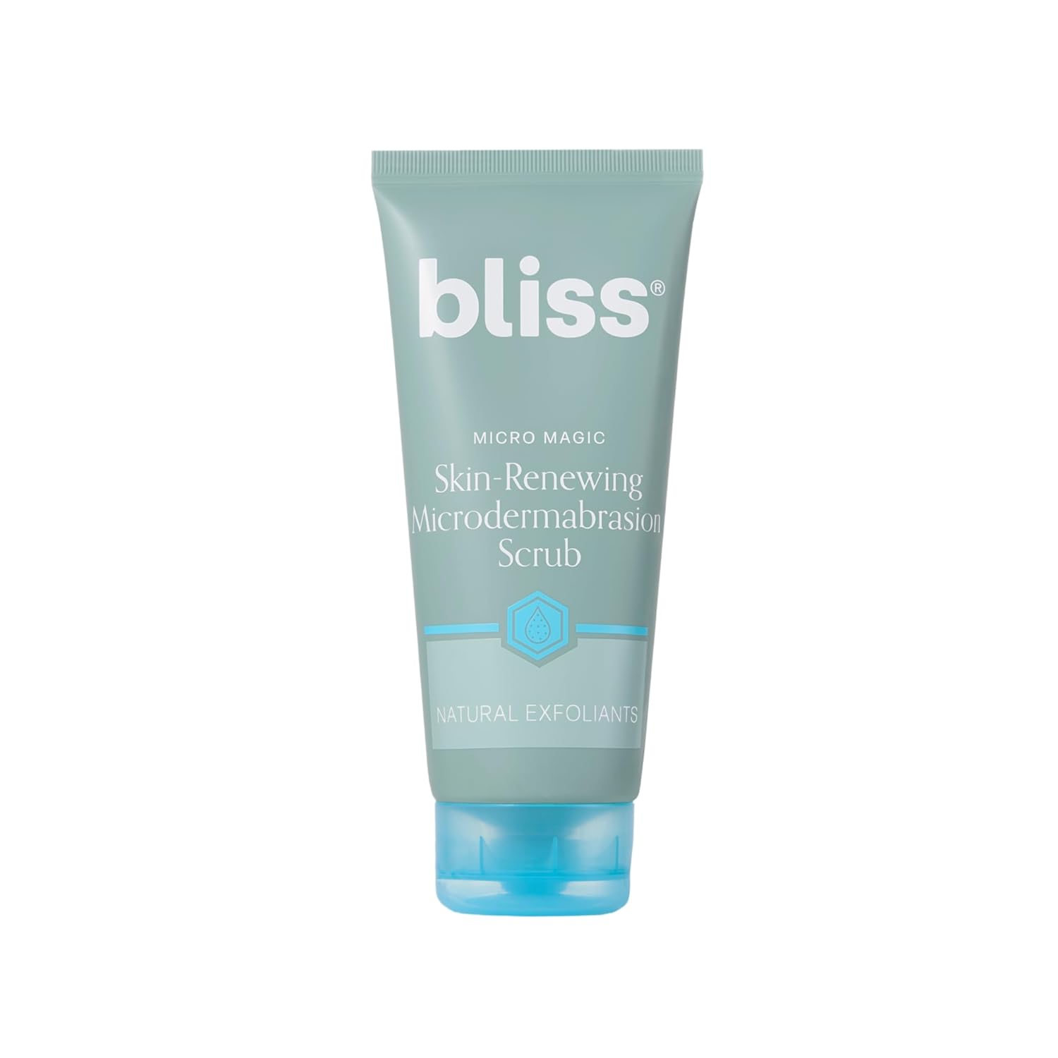 Showcases the product's packaging and clearly displays its name and key features to inform potential buyers about its skin-renewing properties.