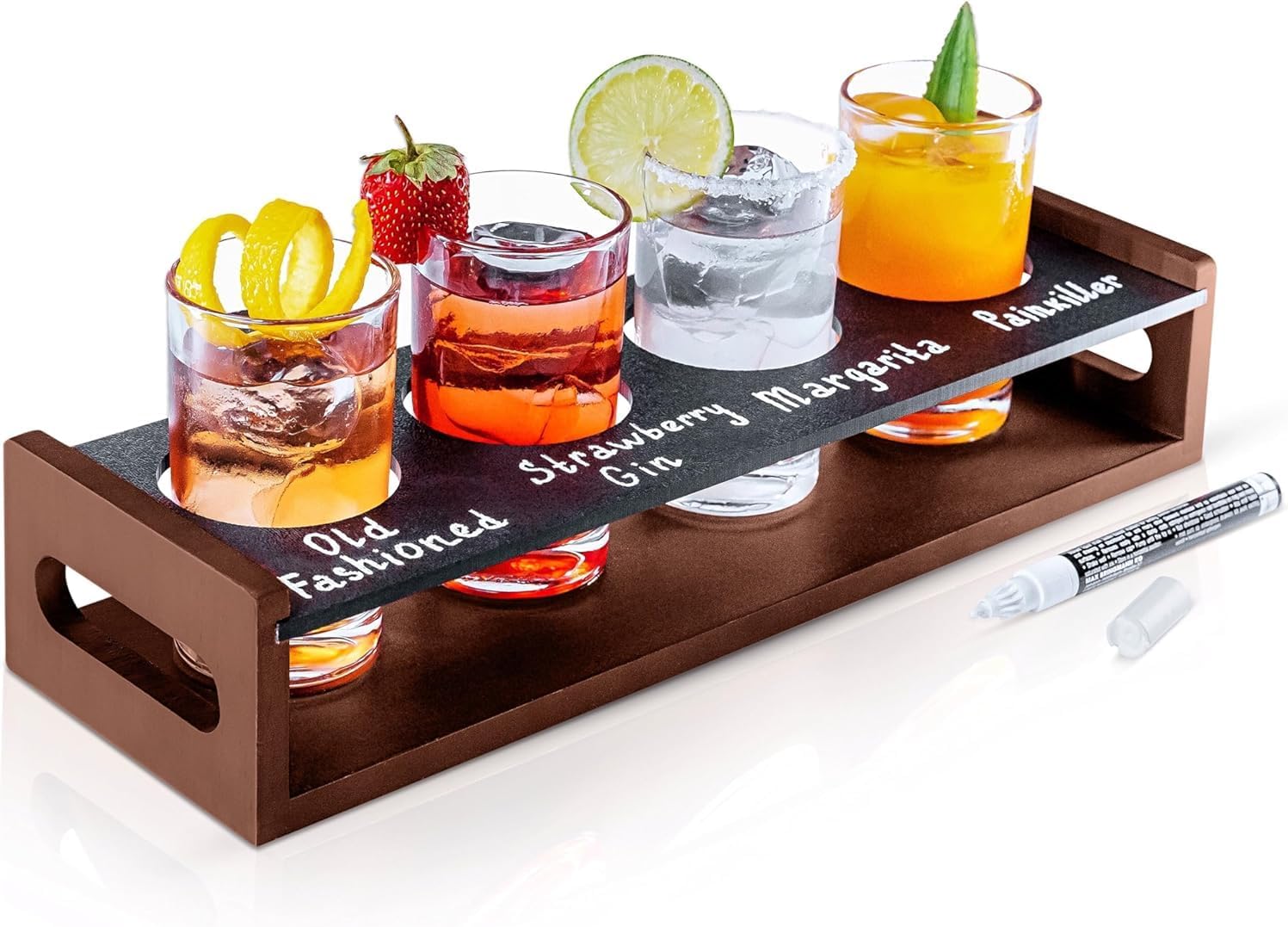 Main Images for Flight Board with Glasses
