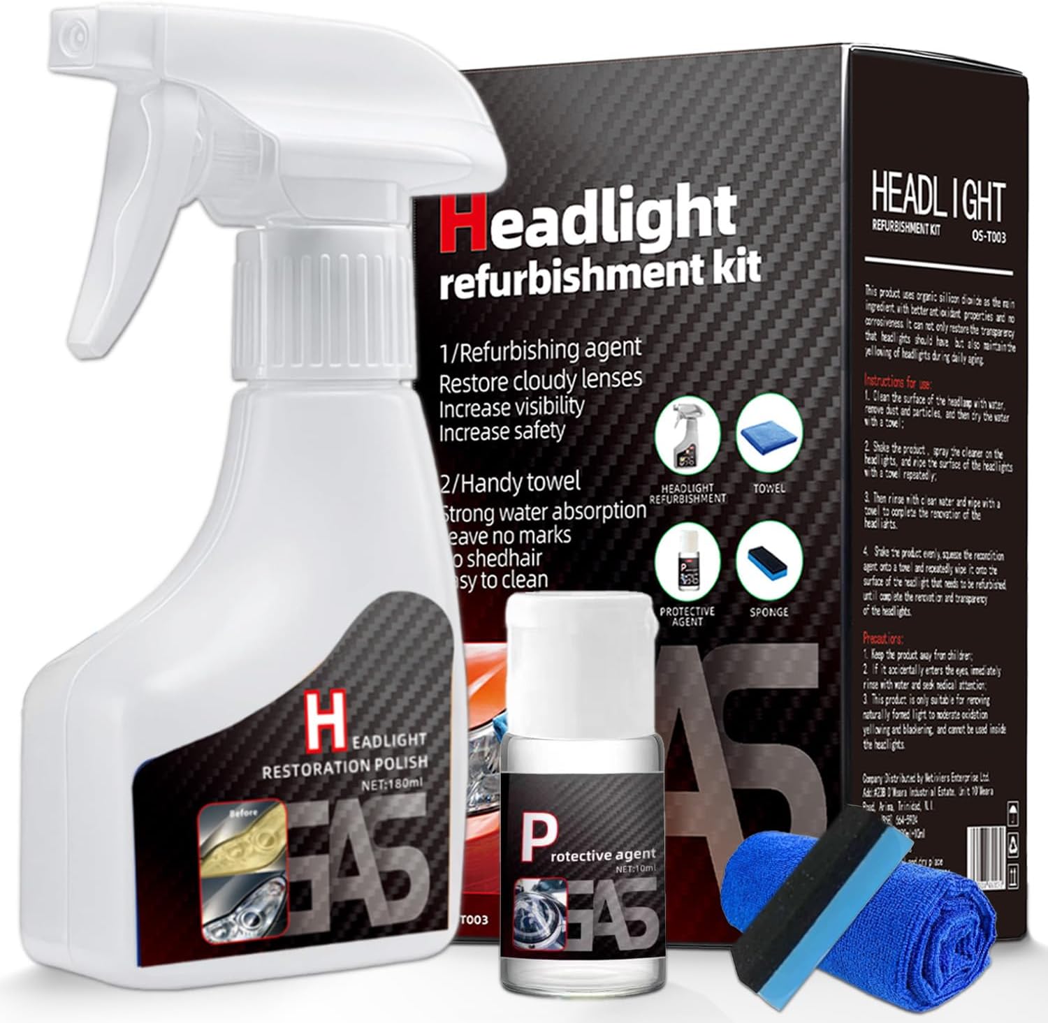 Car Headlight Restoration Polishing Kits Headlamp Repair Kits Car Light…