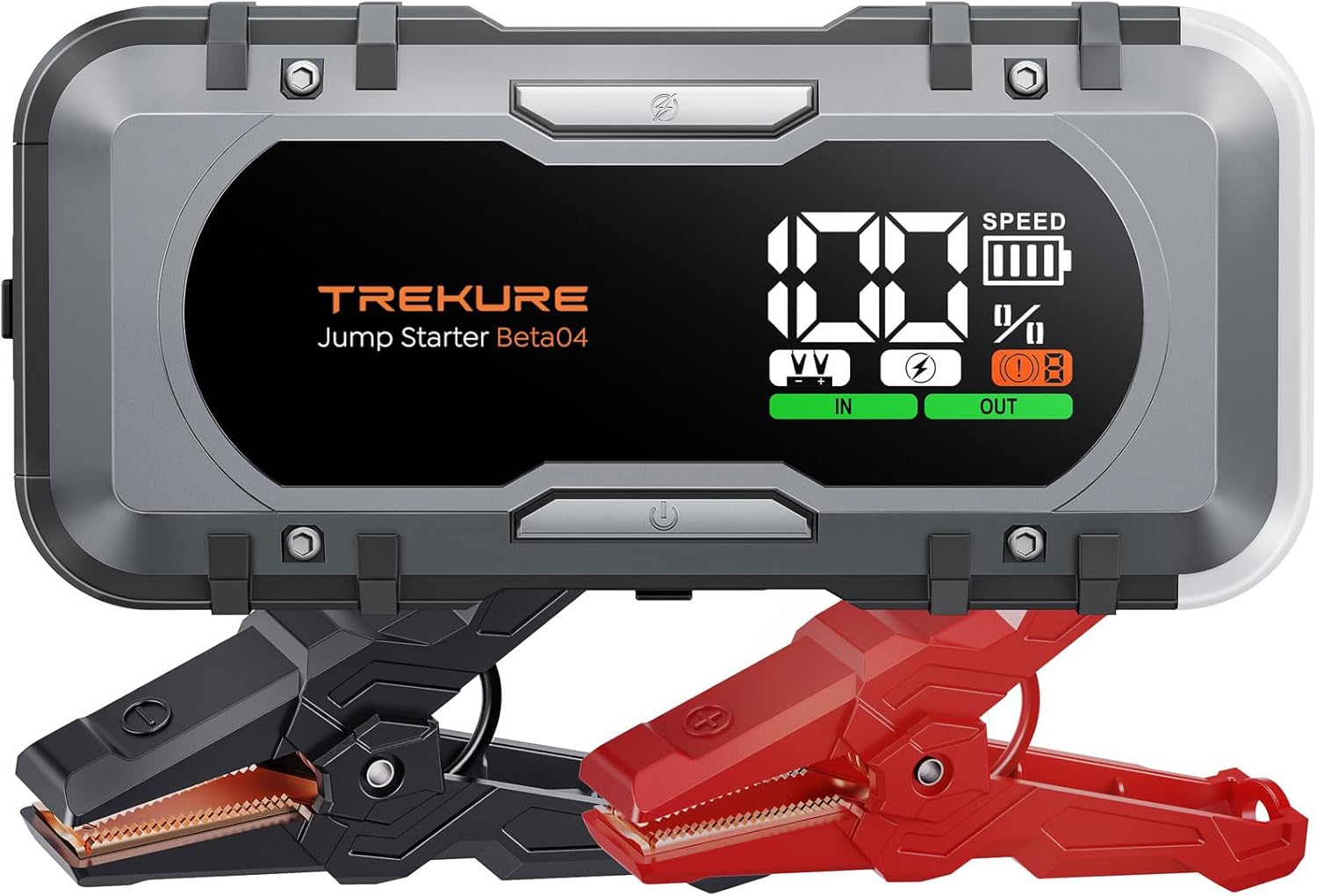 TREKURE 8-in-1 Car Battery Jump Starter 8000A Peak 65W Fast Charging Portable…