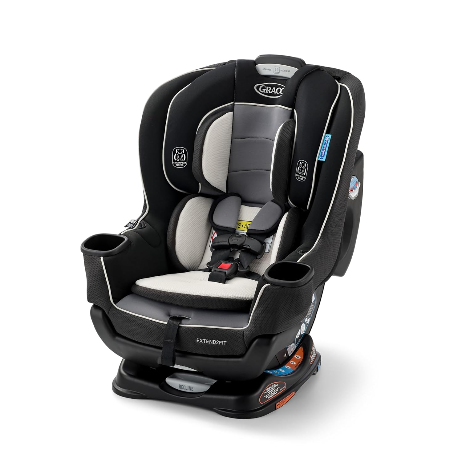 Showcases the Graco car seat's design and features to potential buyers.