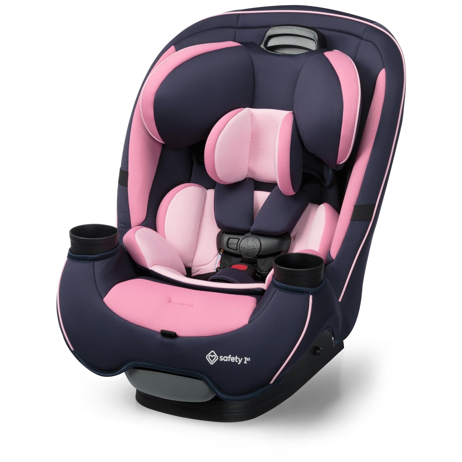 Showcases the car seat's safety features and comfortable design to reassure parents about their child's protection and comfort during travel.